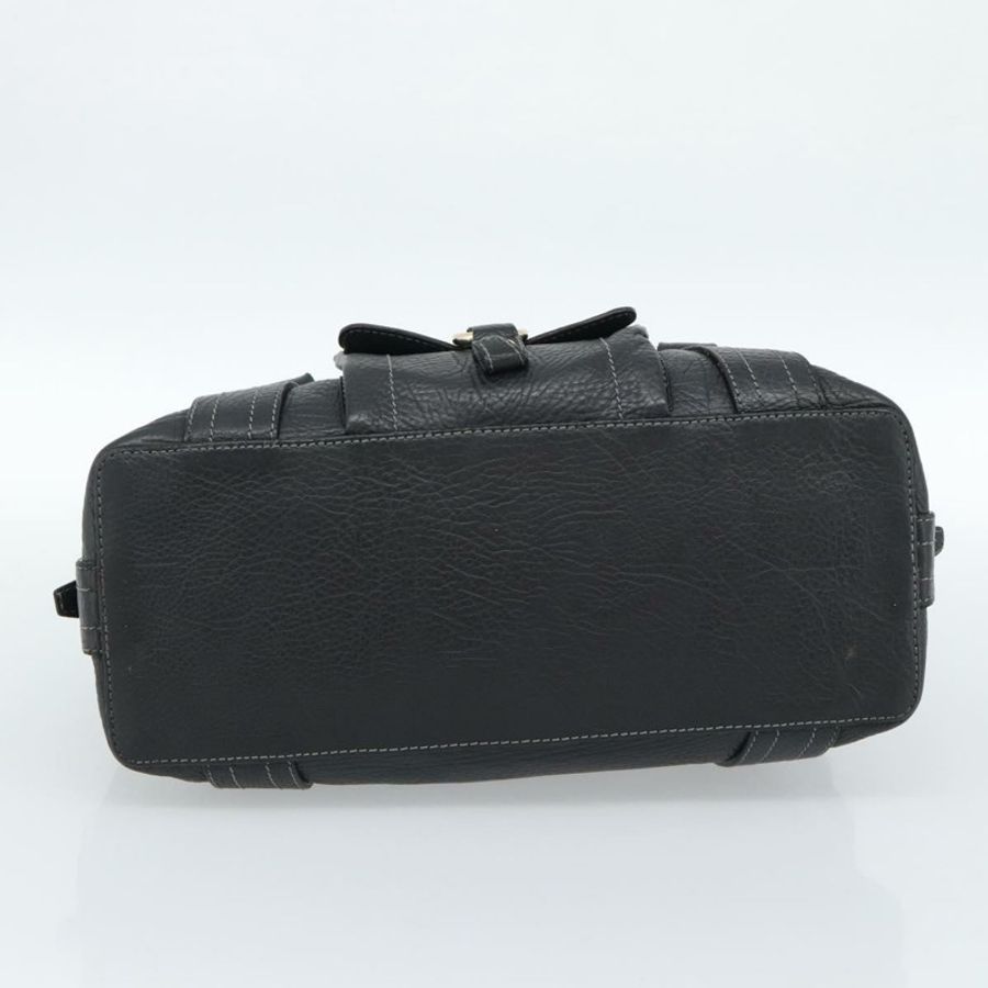 【日本直送】CELINE 手提包 皮革 黑色 金色 正品 bs35584A-4