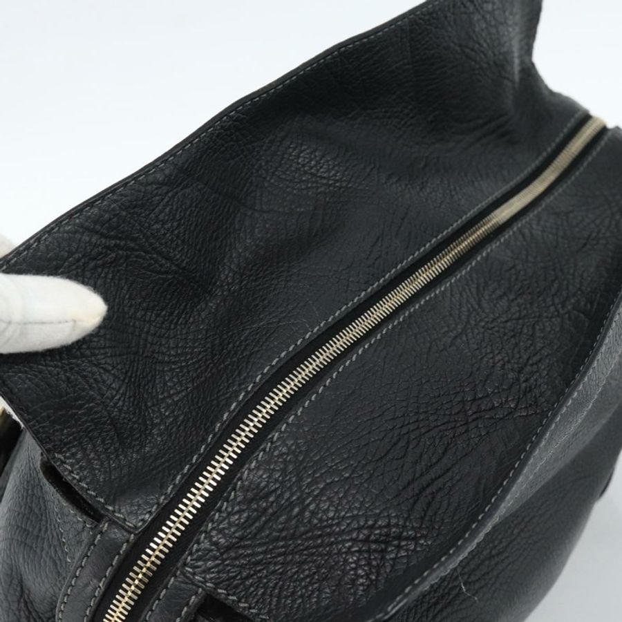 【日本直送】CELINE 手提包 皮革 黑色 金色 正品 bs35584A-5