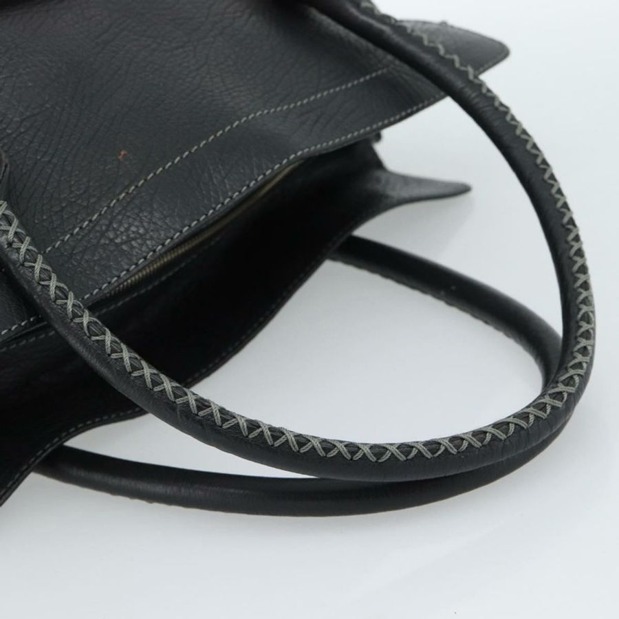 【日本直送】CELINE 手提包 皮革 黑色 金色 正品 bs35584A-6