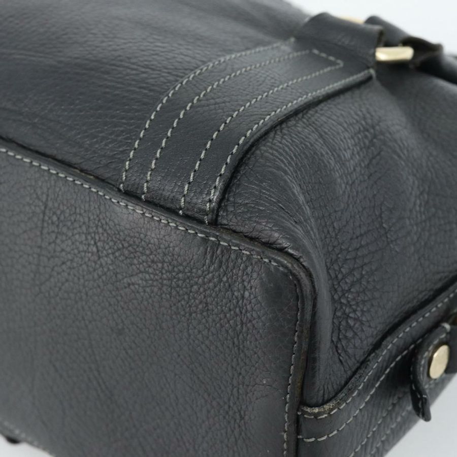 【日本直送】CELINE 手提包 皮革 黑色 金色 正品 bs35584A-14