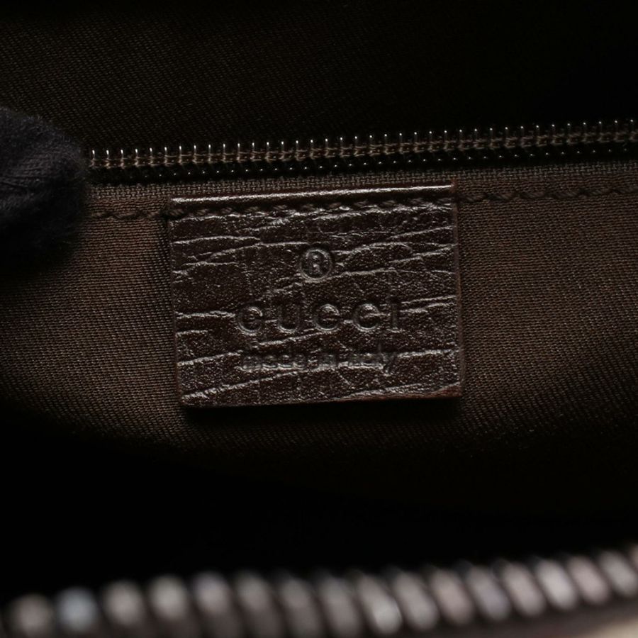 GUCCI GG plus 單肩斜背包 114291 帆布皮革 米棕色 二手-3