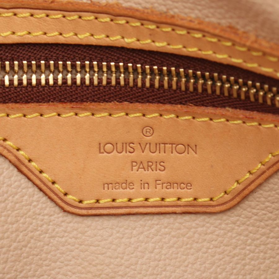 路易威登 (LOUIS VUITTON) 水桶包 PM 手提單肩包 M42238 Monogram 皮革 棕色 二手-3