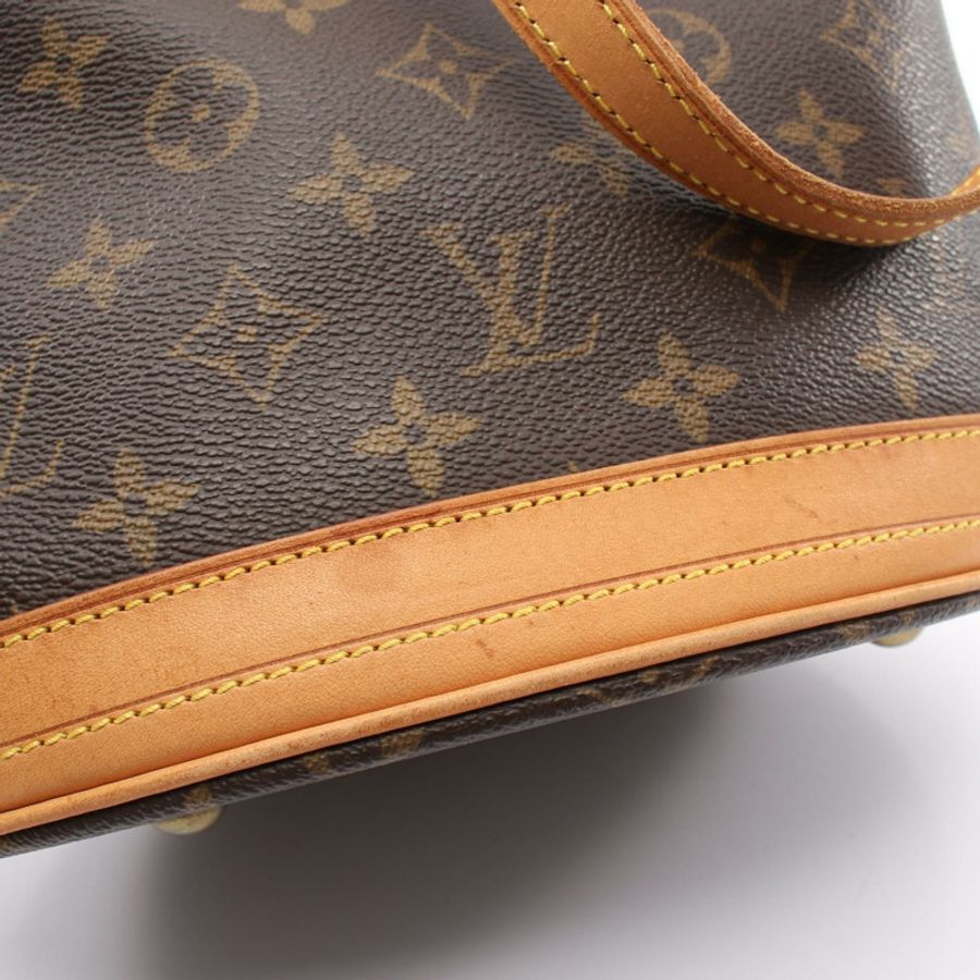 路易威登 (LOUIS VUITTON) 水桶包 PM 手提單肩包 M42238 Monogram 皮革 棕色 二手-6