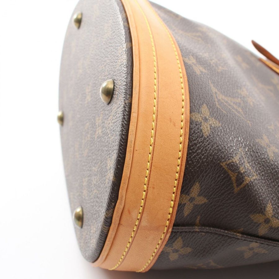 路易威登 (LOUIS VUITTON) 水桶包 PM 手提單肩包 M42238 Monogram 皮革 棕色 二手-7