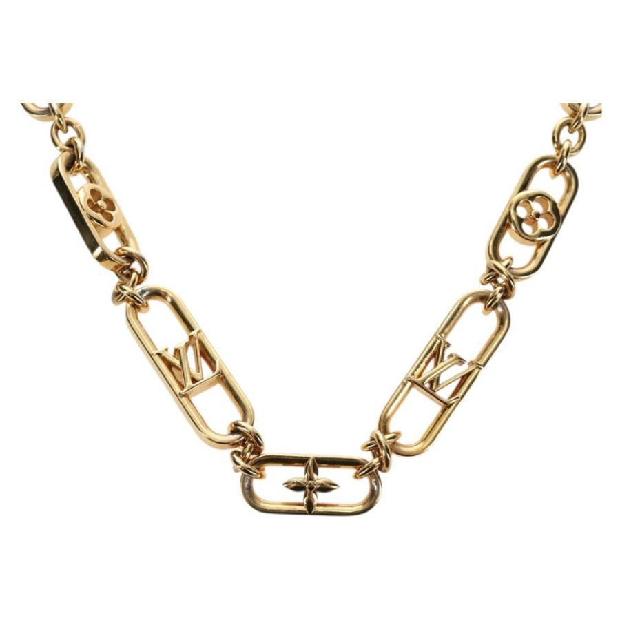 【日本直送】路易威登 My LV Chain GM 項鍊,金屬金色 M01123,LV 正品 bs35604M-0