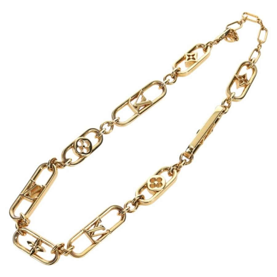 【日本直送】路易威登 My LV Chain GM 項鍊,金屬金色 M01123,LV 正品 bs35604M-1