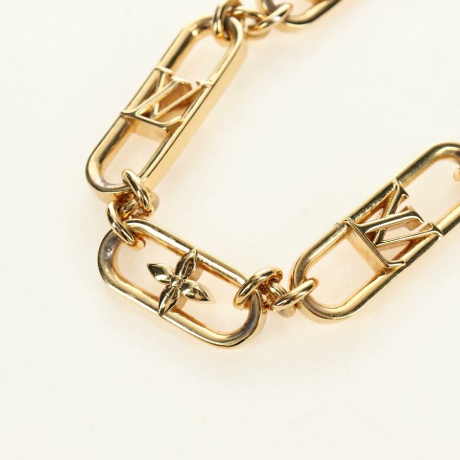 【日本直送】路易威登 My LV Chain GM 項鍊,金屬金色 M01123,LV 正品 bs35604M-2