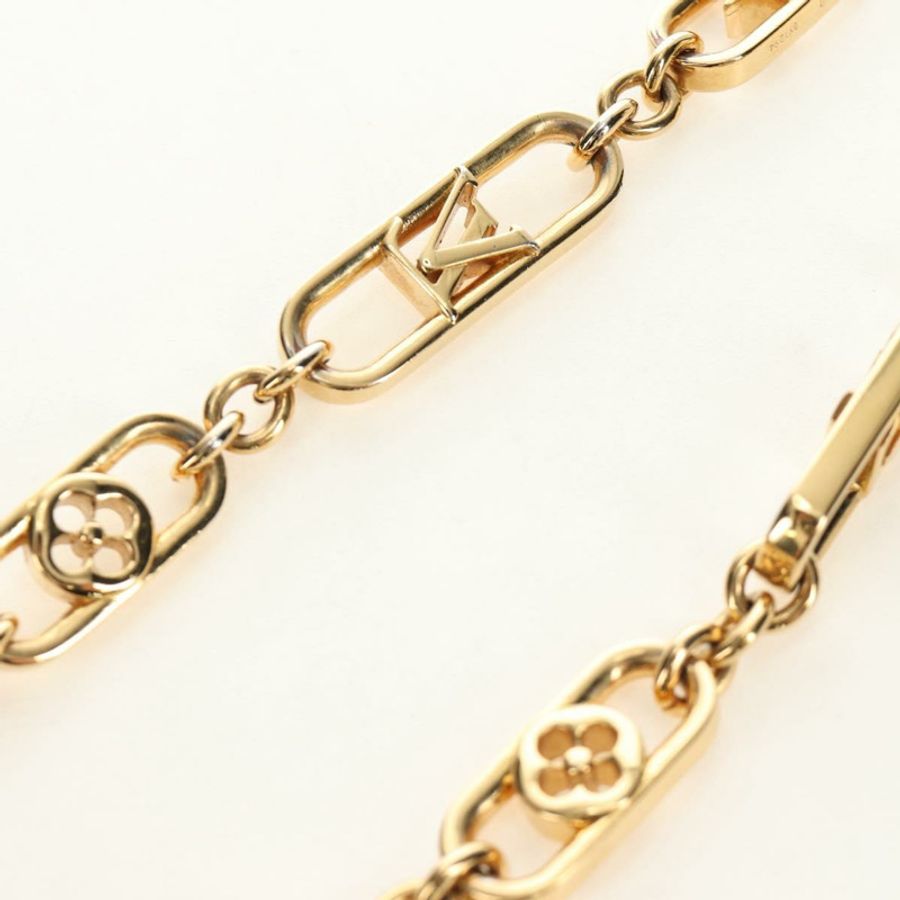 【日本直送】路易威登 My LV Chain GM 項鍊,金屬金色 M01123,LV 正品 bs35604M-3
