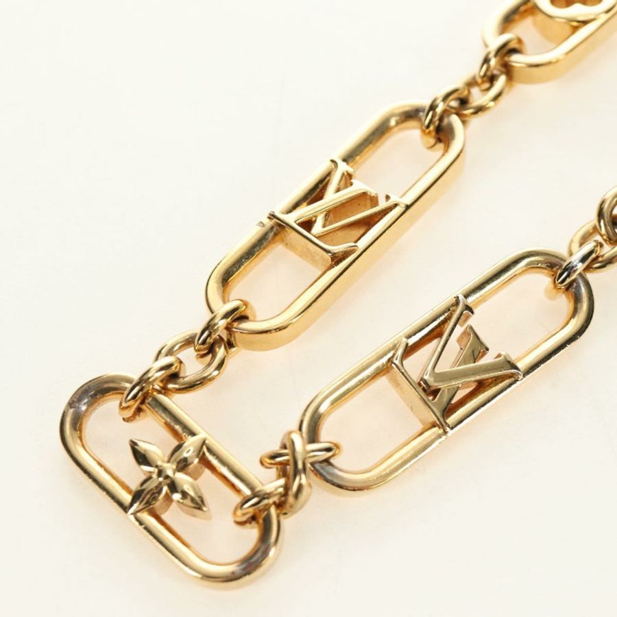 【日本直送】路易威登 My LV Chain GM 項鍊,金屬金色 M01123,LV 正品 bs35604M-6