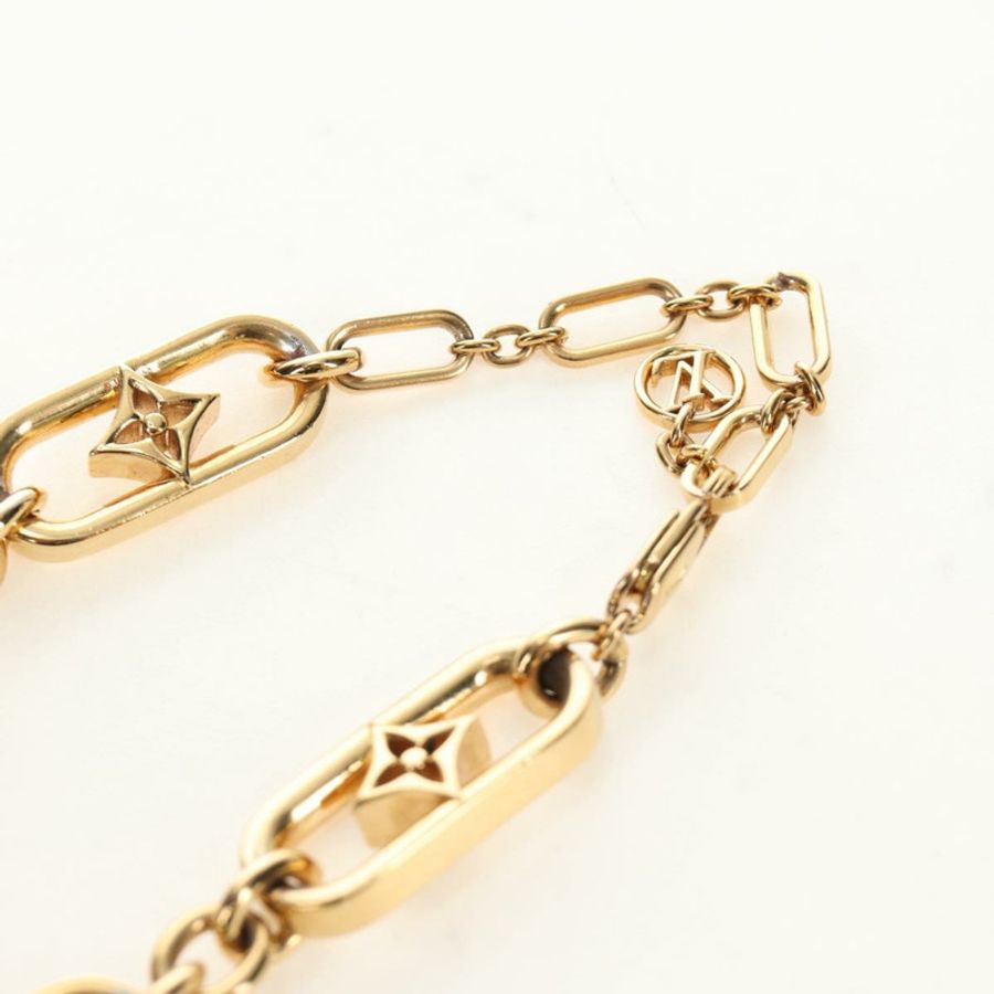 【日本直送】路易威登 My LV Chain GM 項鍊,金屬金色 M01123,LV 正品 bs35604M-8