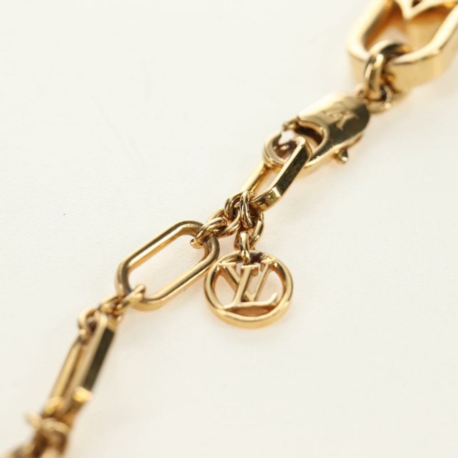 【日本直送】路易威登 My LV Chain GM 項鍊,金屬金色 M01123,LV 正品 bs35604M-9