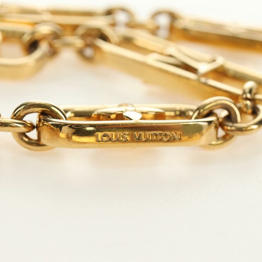 【日本直送】路易威登 My LV Chain GM 項鍊,金屬金色 M01123,LV 正品 bs35604M-14