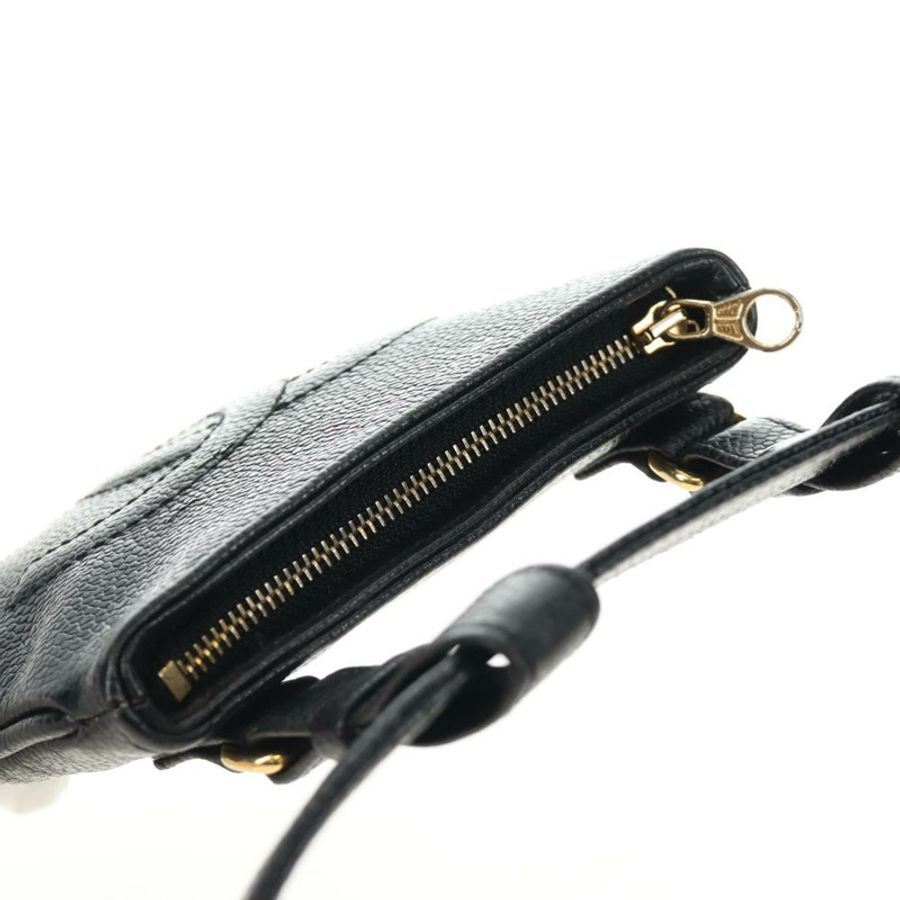 【日本直送】香奈兒腰包 魚子醬皮 黑色 金色 CC 標誌 Auth bs35525V-5