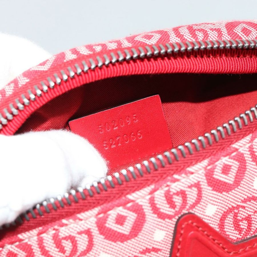 【日本直送】GUCCI 兒童 Sherry 系列腰包 帆布 海軍藍/紅色 502095 正品 ka4751M-10