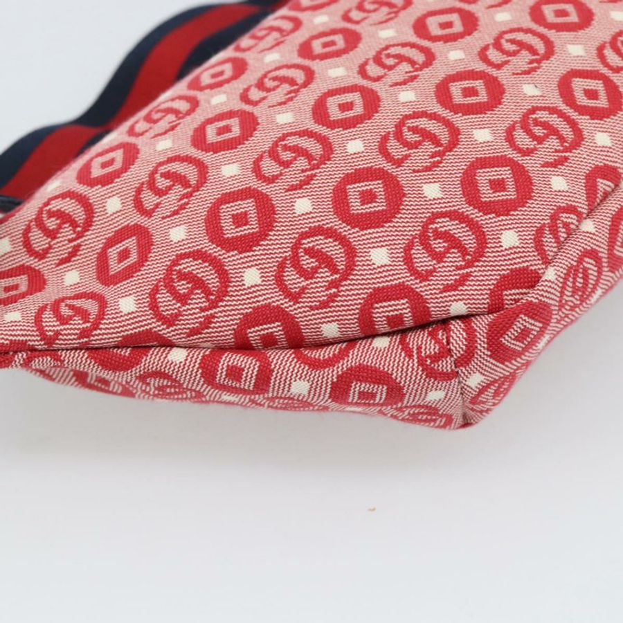 【日本直送】GUCCI 兒童 Sherry 系列腰包 帆布 海軍藍/紅色 502095 正品 ka4751M-16