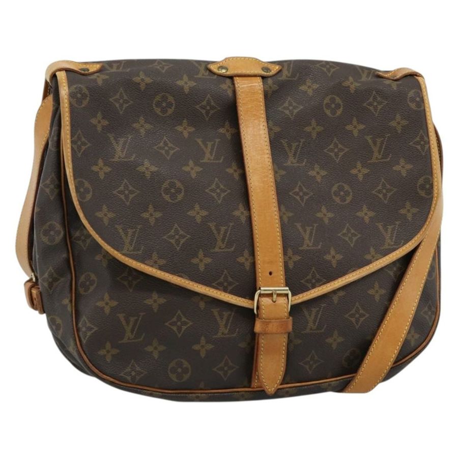 【日本直送】路易威登 Monogram Saumur 35 肩背包 M42254 LV Auth ka4741A-0
