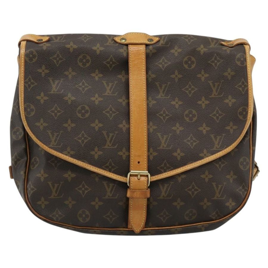 【日本直送】路易威登 Monogram Saumur 35 肩背包 M42254 LV Auth ka4741A-12
