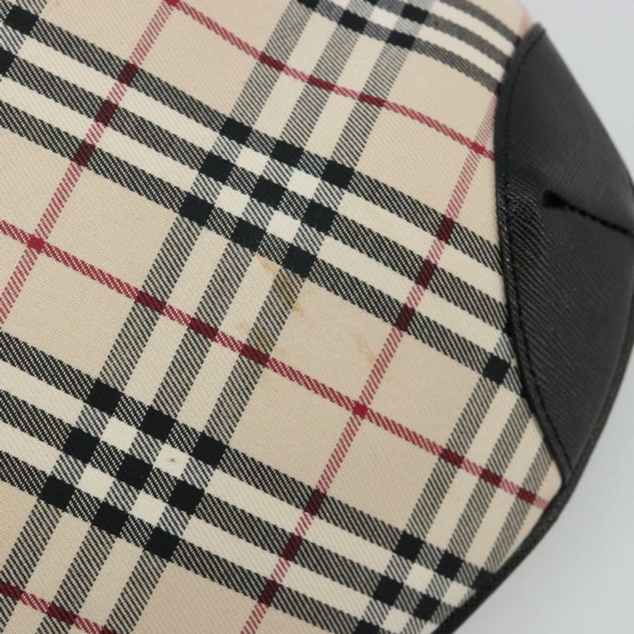 【日本直送】BURBERRY Nova 格紋單肩包帆布皮革米色銀色正品 ka4754V-8