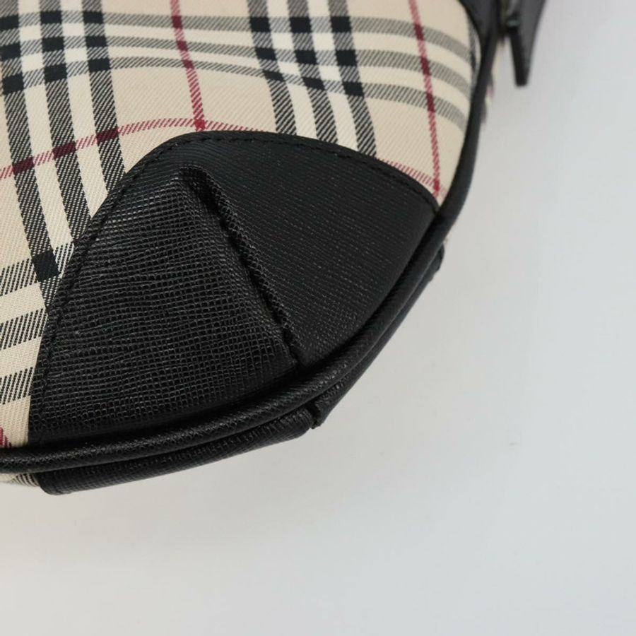 【日本直送】BURBERRY Nova 格紋單肩包帆布皮革米色銀色正品 ka4754V-13
