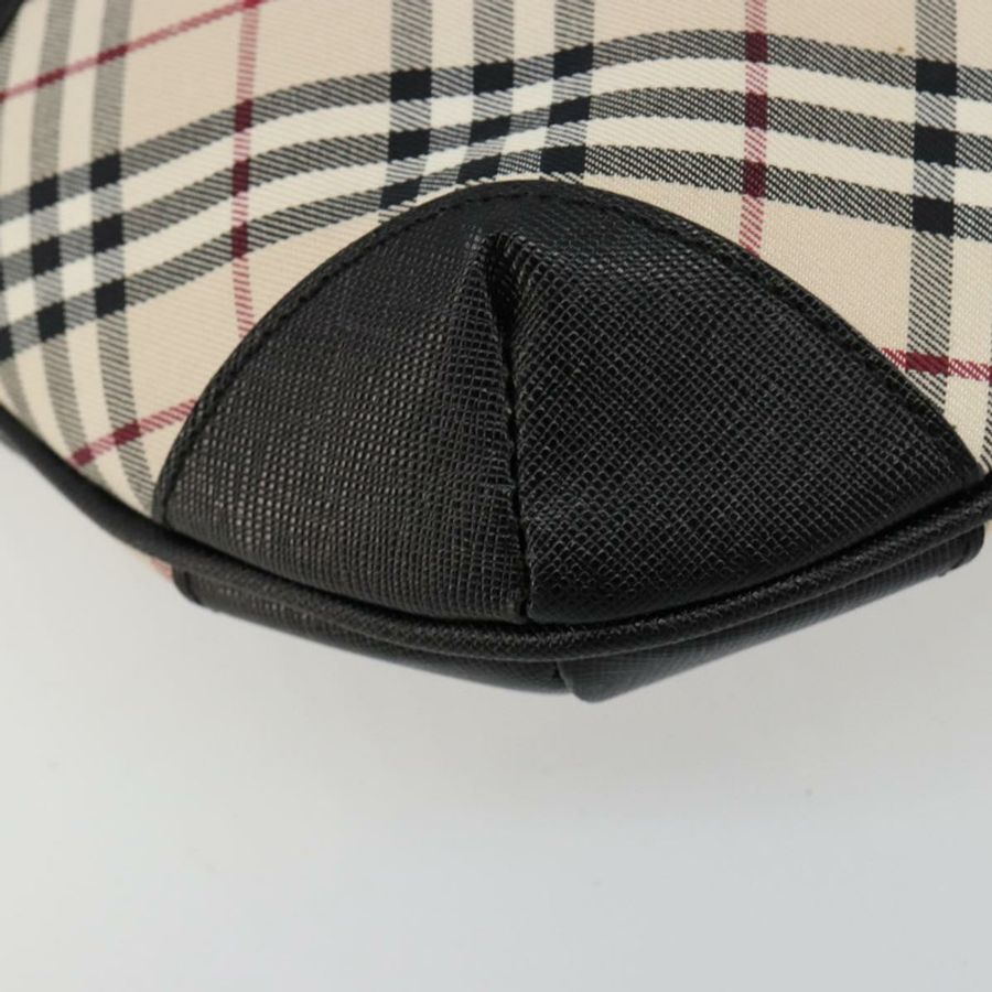 【日本直送】BURBERRY Nova 格紋單肩包帆布皮革米色銀色正品 ka4754V-14