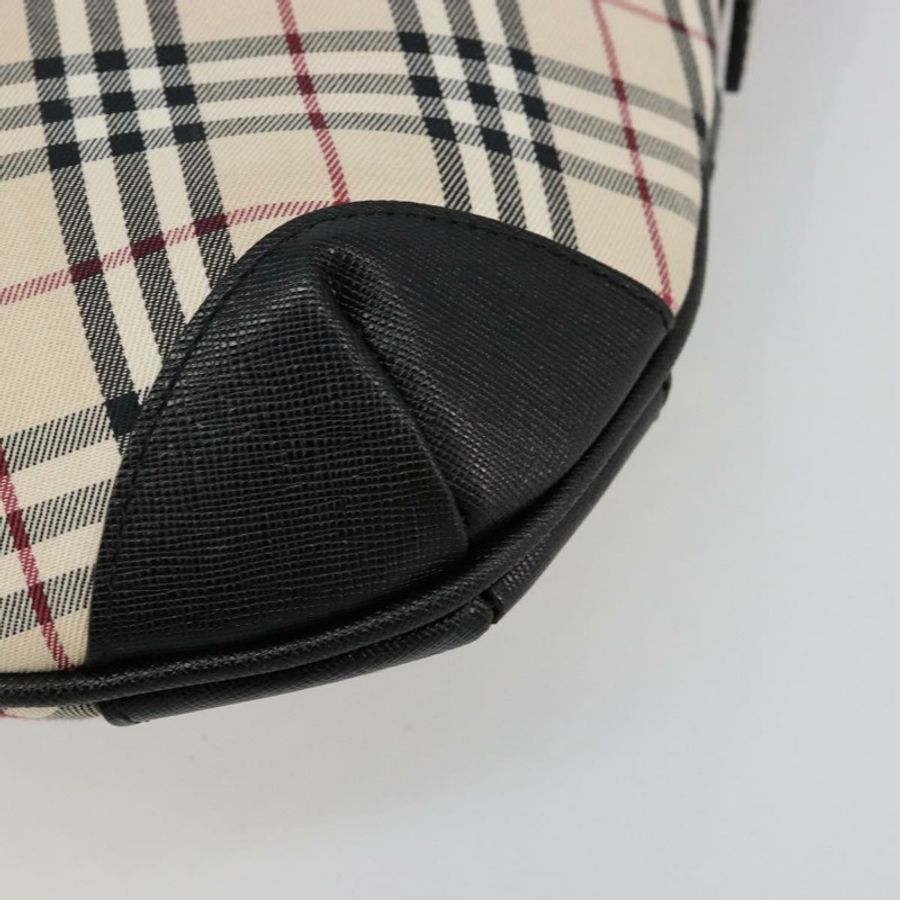 【日本直送】BURBERRY Nova 格紋單肩包帆布皮革米色銀色正品 ka4754V-15
