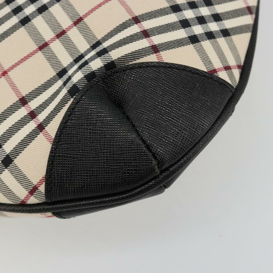 【日本直送】BURBERRY Nova 格紋單肩包帆布皮革米色銀色正品 ka4754V-16