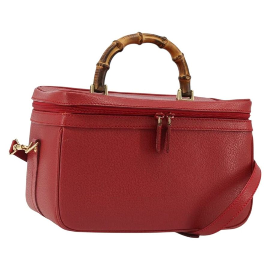 【日本直送】Miu Miu Matelasse Vanity 單肩包 皮革 2way 紅金 Auth ki6687A-0