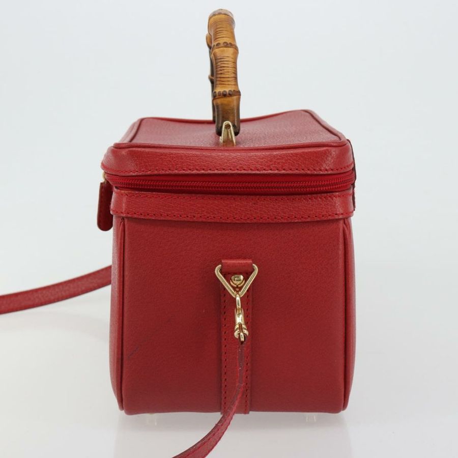 【日本直送】Miu Miu Matelasse Vanity 單肩包 皮革 2way 紅金 Auth ki6687A-2
