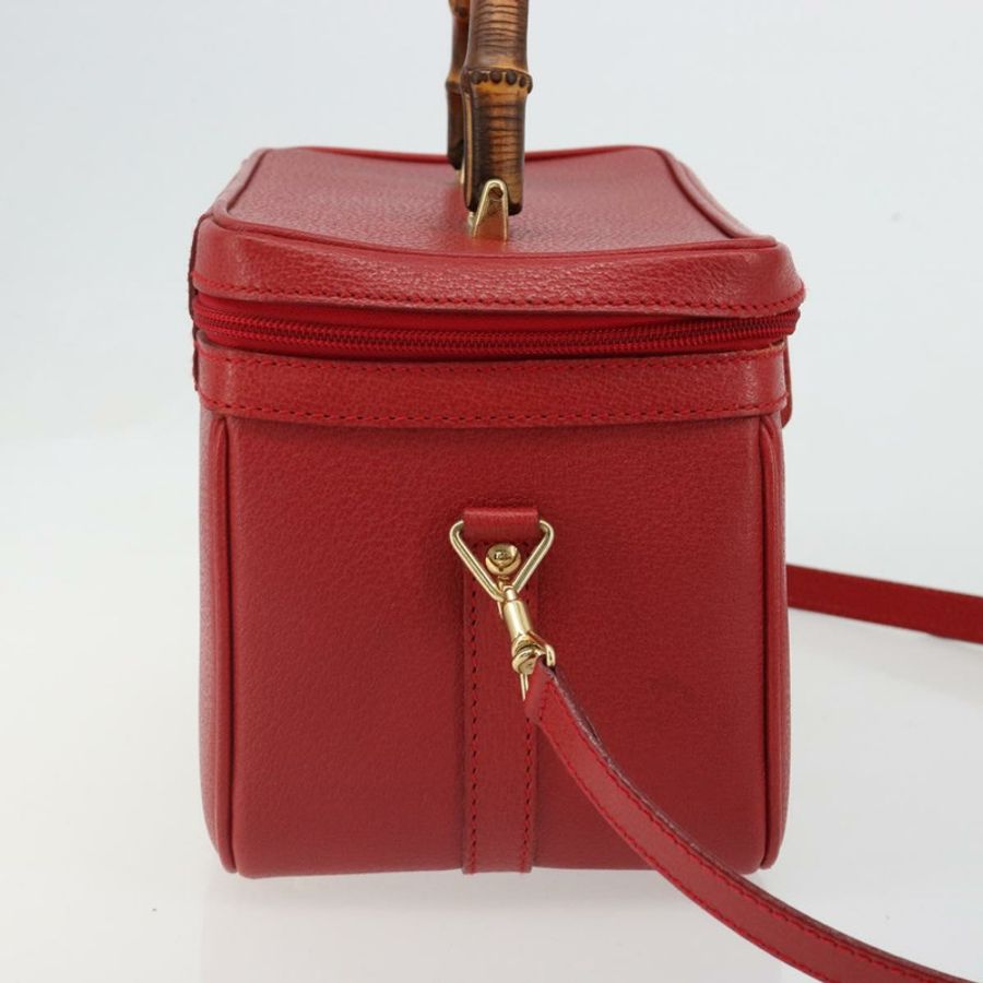 【日本直送】Miu Miu Matelasse Vanity 單肩包 皮革 2way 紅金 Auth ki6687A-3