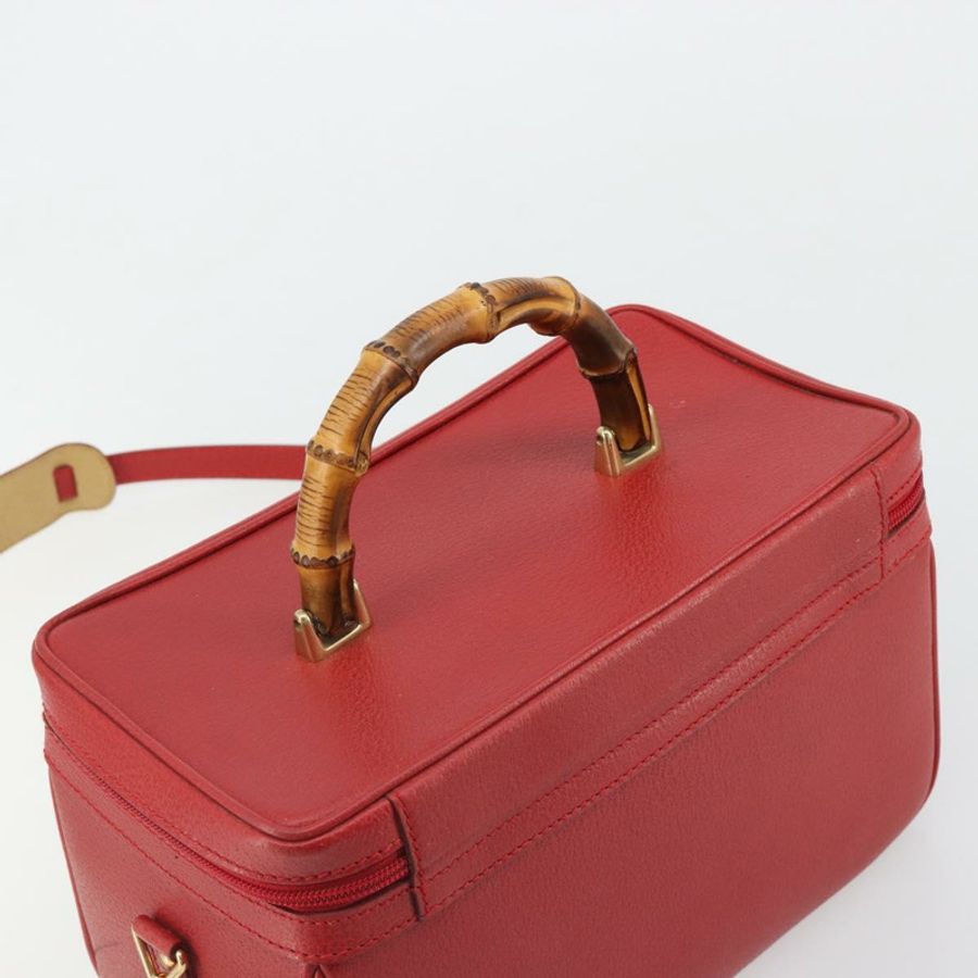 【日本直送】Miu Miu Matelasse Vanity 單肩包 皮革 2way 紅金 Auth ki6687A-5