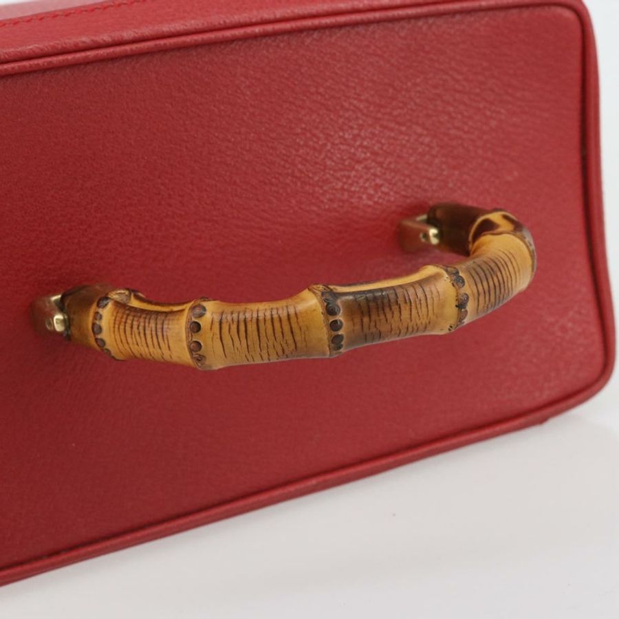 【日本直送】Miu Miu Matelasse Vanity 單肩包 皮革 2way 紅金 Auth ki6687A-6
