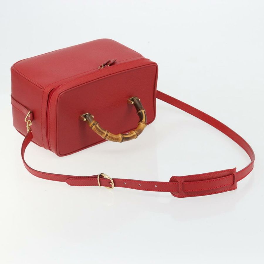 【日本直送】Miu Miu Matelasse Vanity 單肩包 皮革 2way 紅金 Auth ki6687A-7