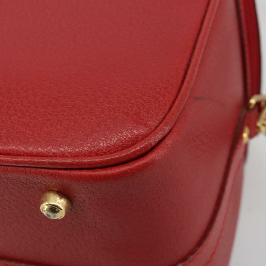 【日本直送】Miu Miu Matelasse Vanity 單肩包 皮革 2way 紅金 Auth ki6687A-15
