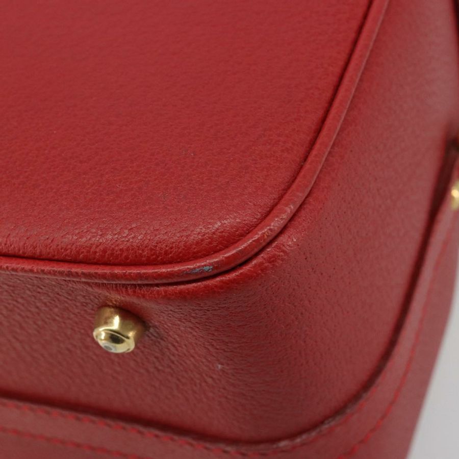 【日本直送】Miu Miu Matelasse Vanity 單肩包 皮革 2way 紅金 Auth ki6687A-17
