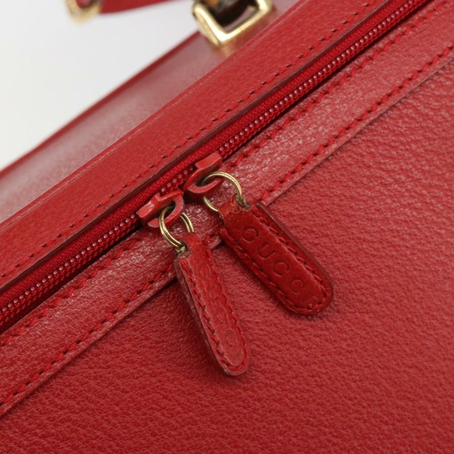 【日本直送】Miu Miu Matelasse Vanity 單肩包 皮革 2way 紅金 Auth ki6687A-19