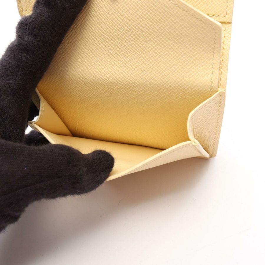 路易威登 (LOUIS VUITTON) 口袋皮夾 LV 吊飾 M29033 帆布 白色 黃色 二手 女士 LV-3