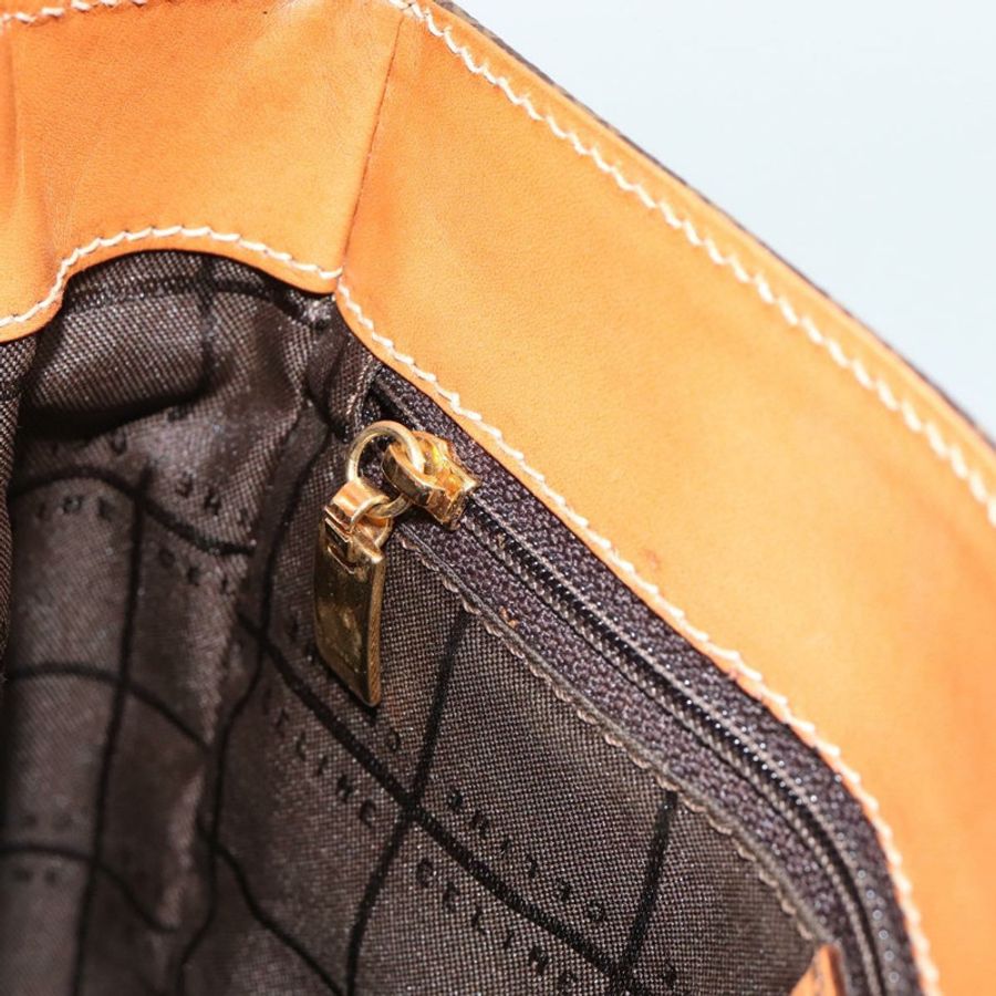 【日本直送】CELINE Macadam帆布肩背包 PVC皮革 棕色 金色 正品 ki6682A-21
