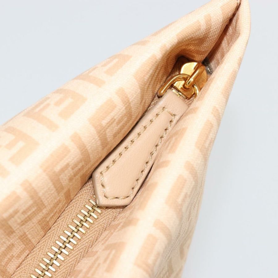 【日本直送】FENDI Zucchino帆布手提包 米色 金色 正品 ki6664M-8