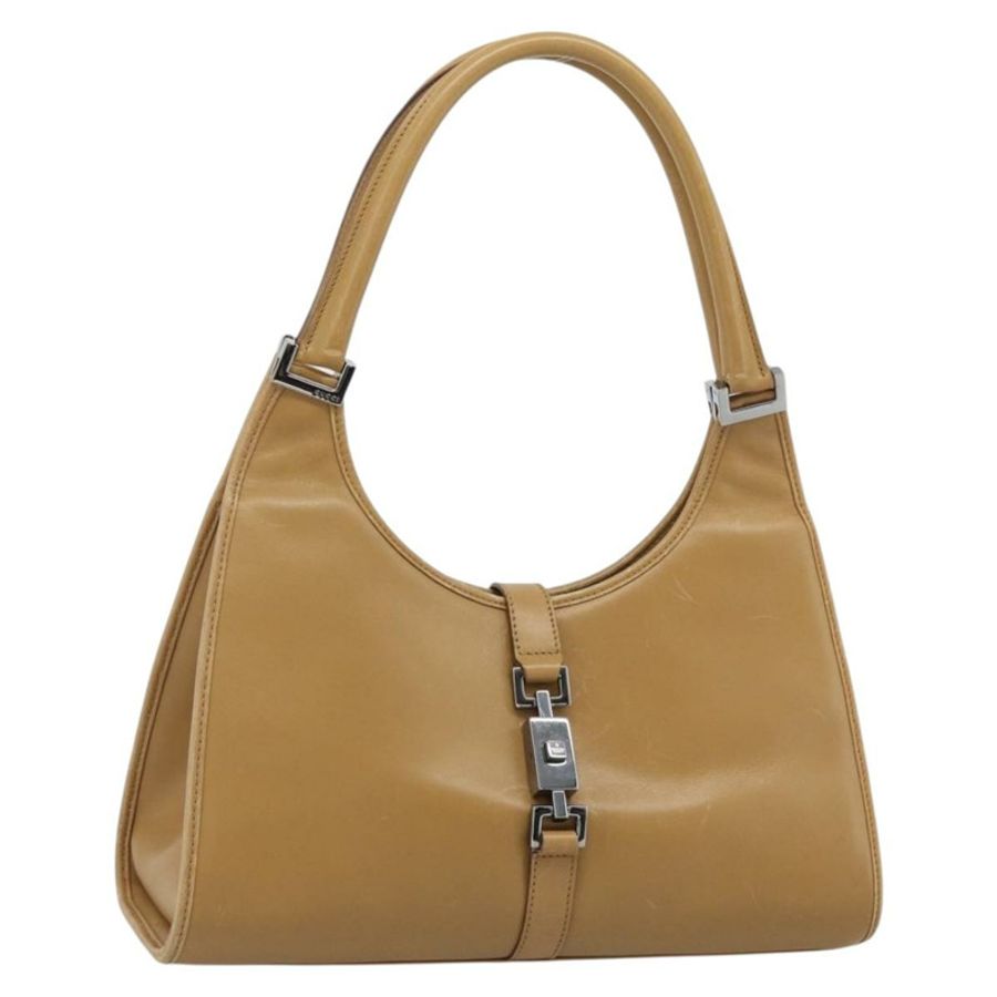 【日本直送】GUCCI Jackie 肩背包 皮革 米色 銀色 002 1067 正品 ep14720A-0