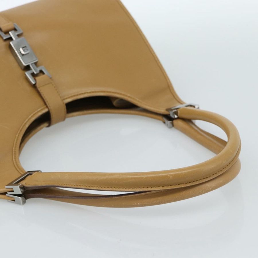 【日本直送】GUCCI Jackie 肩背包 皮革 米色 銀色 002 1067 正品 ep14720A-7