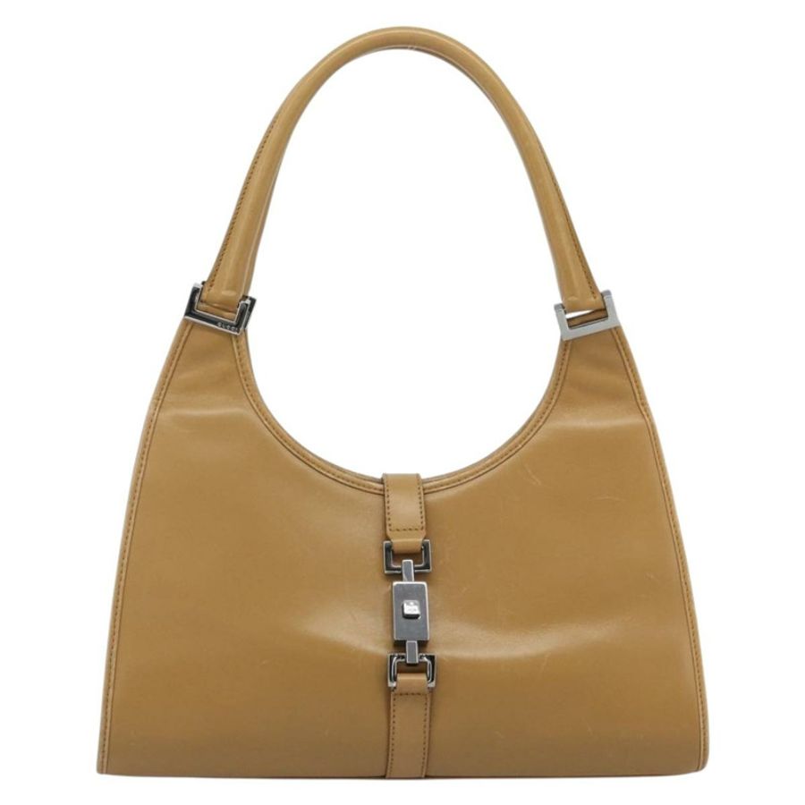 【日本直送】GUCCI Jackie 肩背包 皮革 米色 銀色 002 1067 正品 ep14720A-12