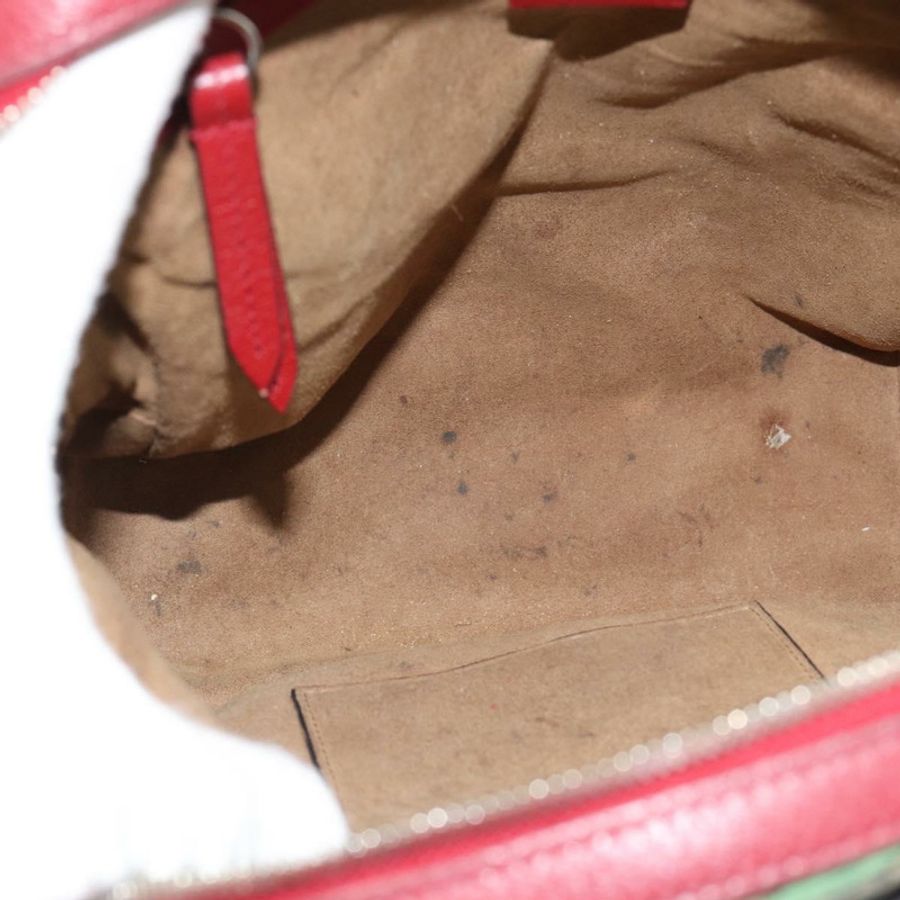 【日本直送】GUCCI GG Supreme Web Sherry Line Tian 雙肩包 PVC 米色 427042 Auth hk3788-10