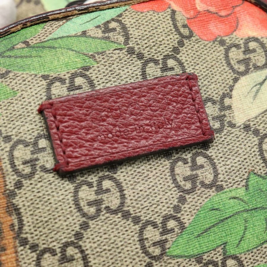【日本直送】GUCCI GG Supreme Web Sherry Line Tian 雙肩包 PVC 米色 427042 Auth hk3788-18