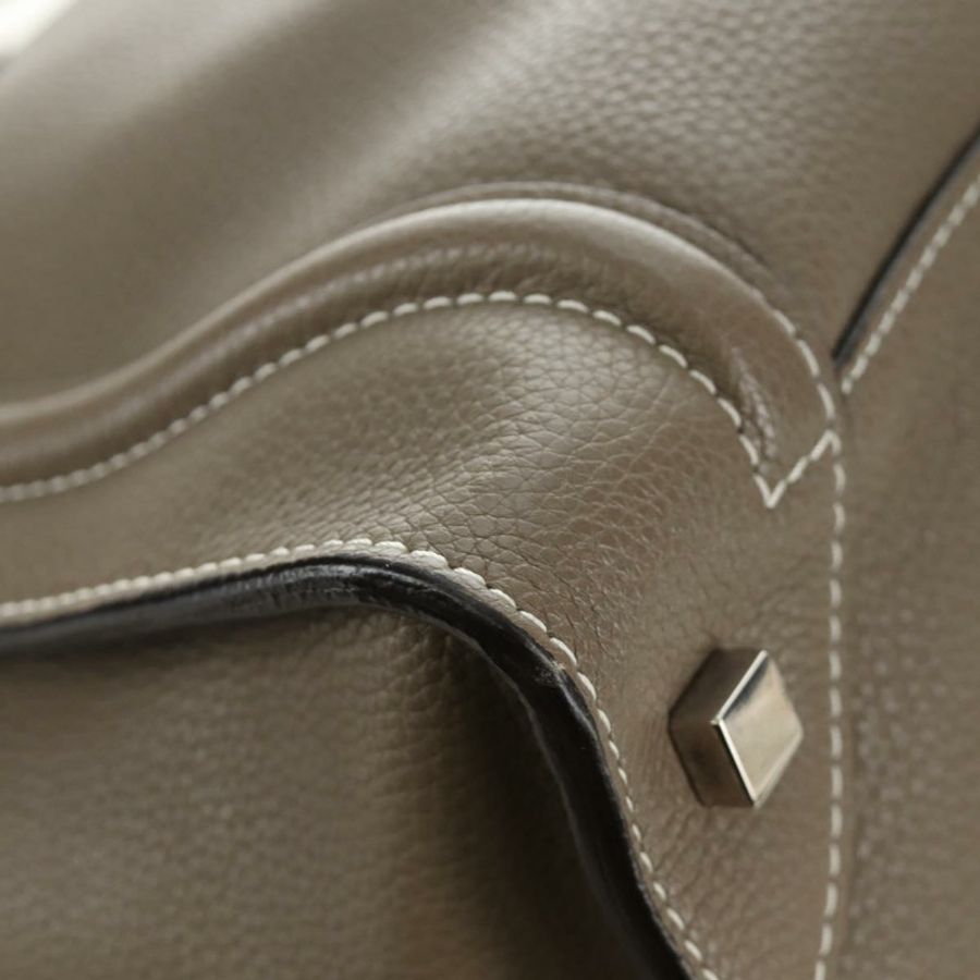 【日本直送】CELINE Luggage Mini Shopper 手提包 皮革 灰色 銀色 正品 yk20501SAM-14