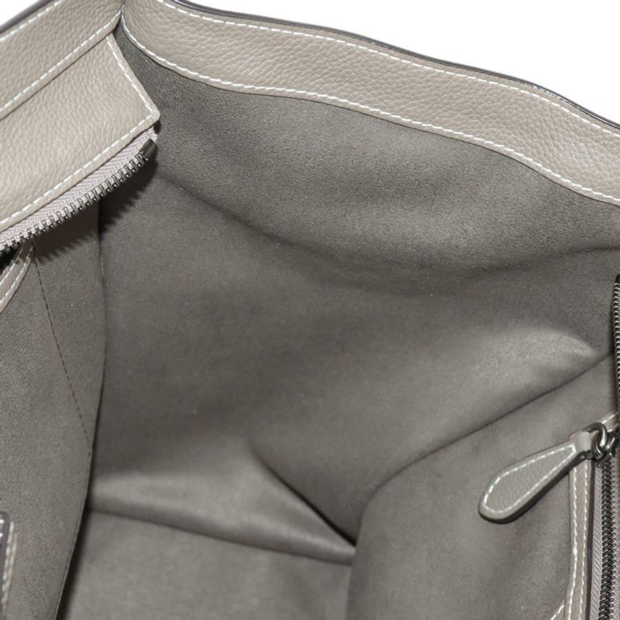 【日本直送】CELINE Luggage Mini Shopper 手提包 皮革 灰色 銀色 正品 yk20501SAM-22