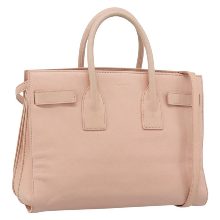 【日本直送】SAINT LAURENT Sac De Jules 手提包 皮革 2way 粉金配色 正品 ka4847V-0