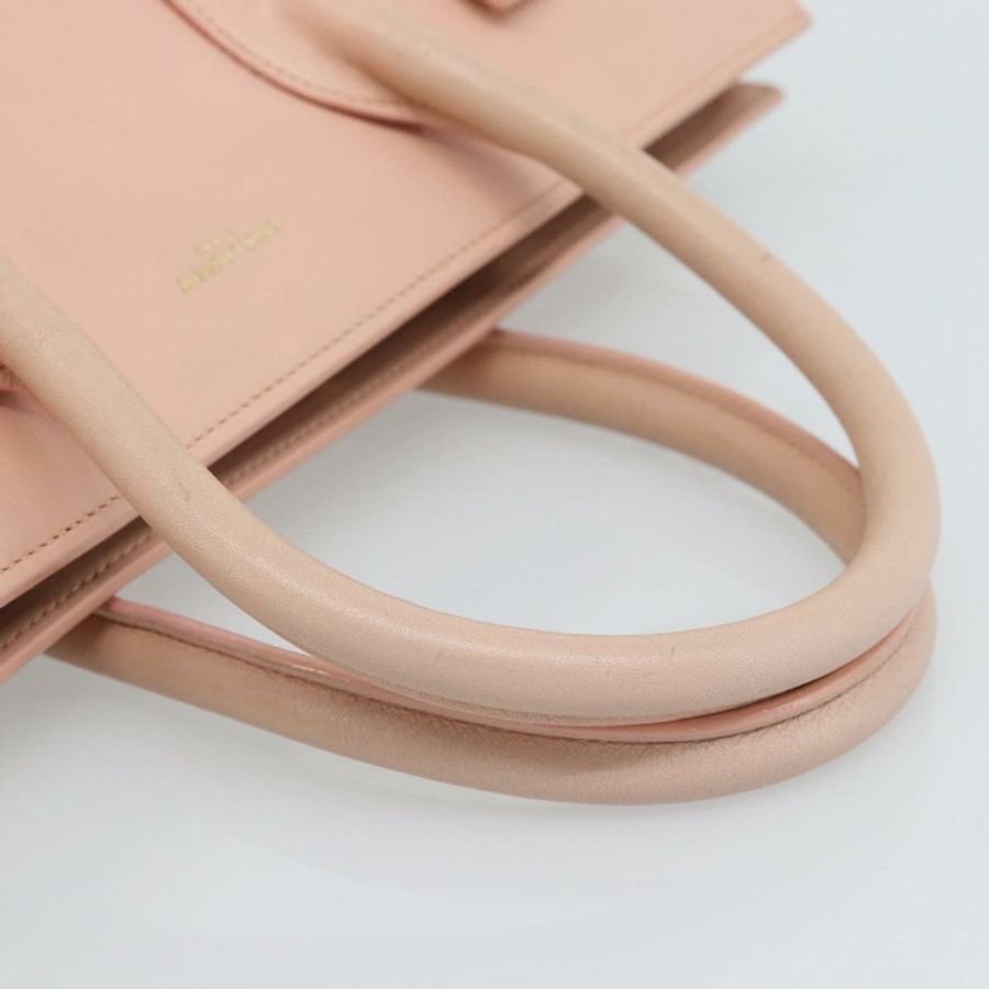 【日本直送】SAINT LAURENT Sac De Jules 手提包 皮革 2way 粉金配色 正品 ka4847V-6