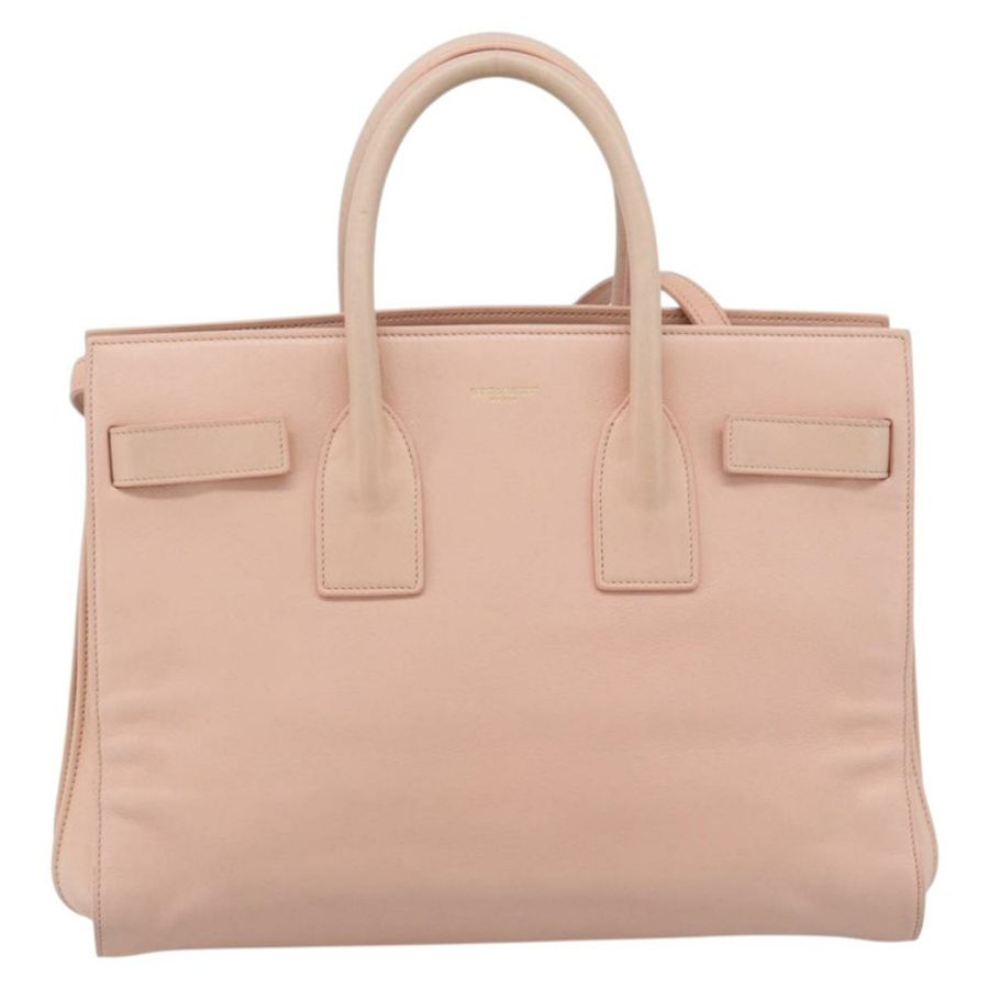 【日本直送】SAINT LAURENT Sac De Jules 手提包 皮革 2way 粉金配色 正品 ka4847V-12