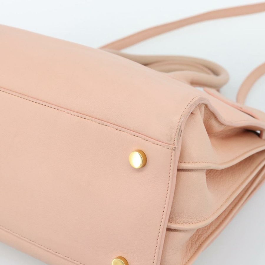 【日本直送】SAINT LAURENT Sac De Jules 手提包 皮革 2way 粉金配色 正品 ka4847V-14
