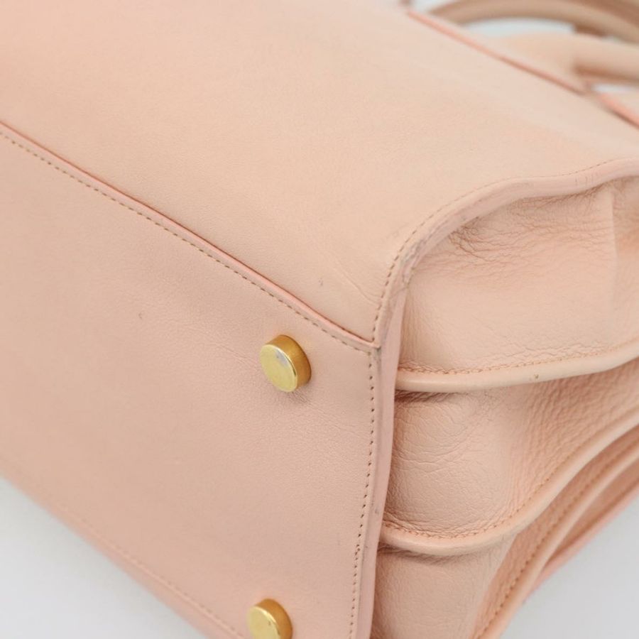 【日本直送】SAINT LAURENT Sac De Jules 手提包 皮革 2way 粉金配色 正品 ka4847V-16